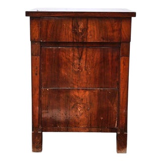 Walnut Slab Cabinet with Three Drawers For Sale