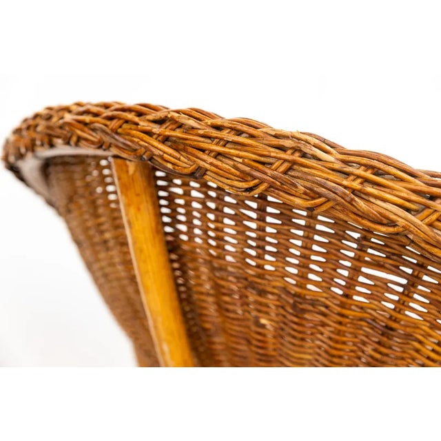 Wicker Seats with Iron Frame, 1950s For Sale - Image 4 of 9