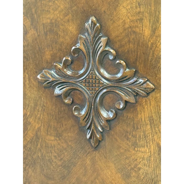 Vintage Berkey and Gay Walnut Carved Server / Cabinet For Sale - Image 11 of 12