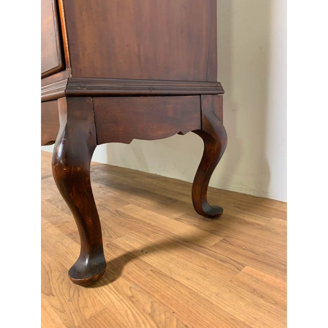 Brown Circa 1780s Antique American Chippendale Chest on Frame For Sale - Image 8 of 13