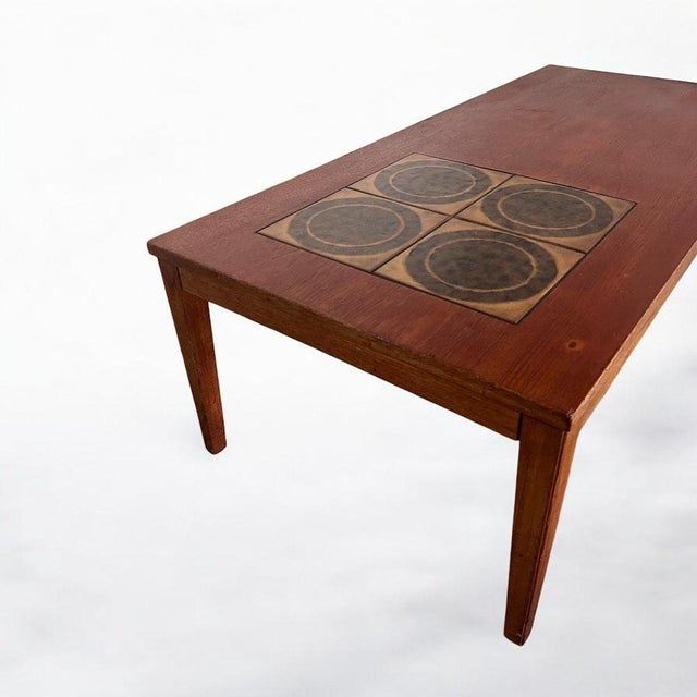 Mid-Century Danish Teak Tile Coffee Table from Domino For Sale - Image 5 of 8