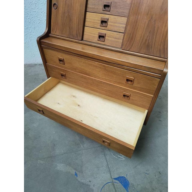 Mid-Century Teak Vanity Desk For Sale - Image 4 of 11