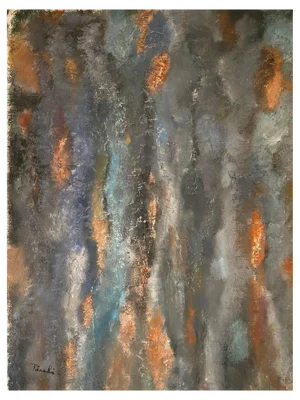 Gilbert Pauli, Fêter, Oil on Burlap, 2002