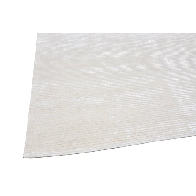 Transitional Pasargad Home Edgy Beige Area Rug, 9' 9'' X 13' 9'' For Sale - Image 3 of 6