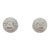 Diamond Halo Stud Earrings 10k White Gold 0.50ctw Gh Si2 I1 New For Sale