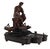 French Antique F Barbedienne French Bronze Seated Roman Bronze & Marble Inkwell For Sale - Image 3 of 5