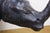 Vintage Tooled Leather African Rhinoceros Foot Stool Ottoman Sculpture 35" For Sale - Image 16 of 18