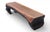 2010s 70" Long Hand Carved Modern Sculptural Bench in Ebony & Brown For Sale - Image 5 of 7