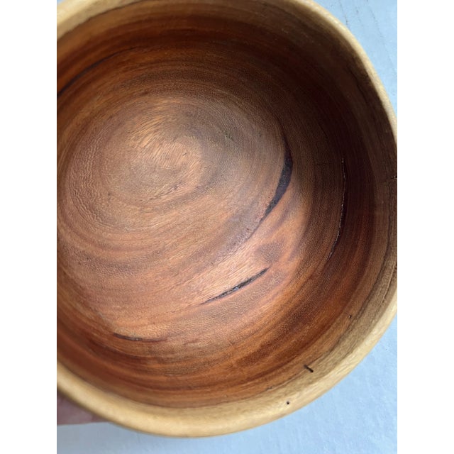 Hand Turned Wood Bowl For Sale - Image 11 of 11