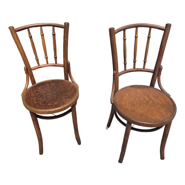 J & J Kohn Mundus Bentwood Cafe Chairs Set Two For Sale