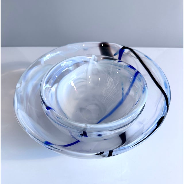 Early Edition Contrast Series Bowls in Mouth-Blown Art Glass by Anna Ehrner for Kosta Boda, Sweden, 2005, Set of 3 For Sale - Image 16 of 18