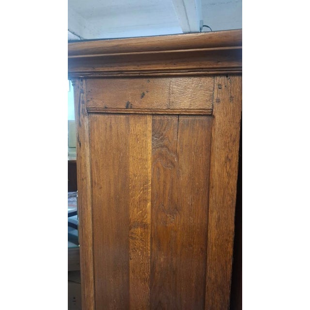 Wood Antique Oak Wardrobe, 1890 For Sale - Image 7 of 8