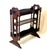 English Gothic Revival Oak Canterbury Bookcase with Original Cane, 1890 For Sale - Image 5 of 14