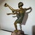 Metal Leonildo Giannoni, Art Deco Nude Dancer with Discs, 1930s, Polychrome Bronze For Sale - Image 7 of 12