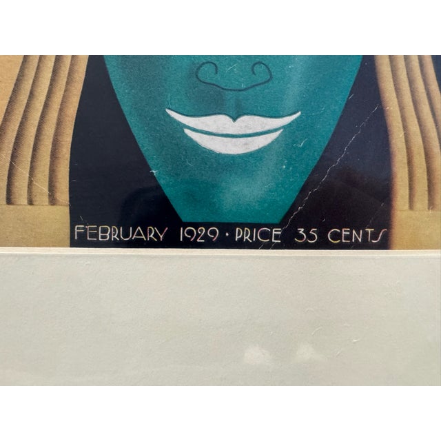 Art Deco 1929 Original Asia Cover, February, Frank McIntosh, Art Deco, Matted For Sale - Image 3 of 5