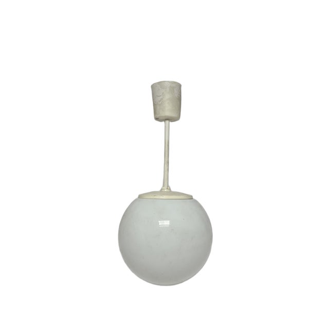 Vintage Communist Pendant Lamp, Poland, 1970s, in Very Good conditions. Designed 1970 to 1979 European Plug (up to...