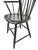 Vintage Black Painted Windsor-Style Armchair With Gold Pinstriping and Tablet Back For Sale - Image 9 of 12