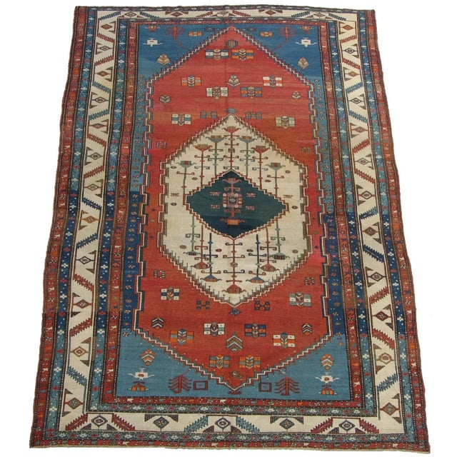 Antique Persian Bakhshayesh Rug For Sale In Los Angeles - Image 6 of 9