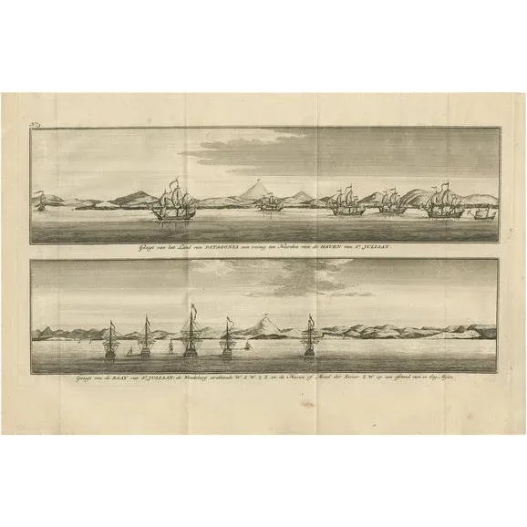 Paper George Anson, Views of St. Julian, 1749, Paper For Sale - Image 7 of 7