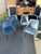 The most comfortable dining chairs I have ever sat in, these beautiful soft denim colored chairs have been the centerpiece...