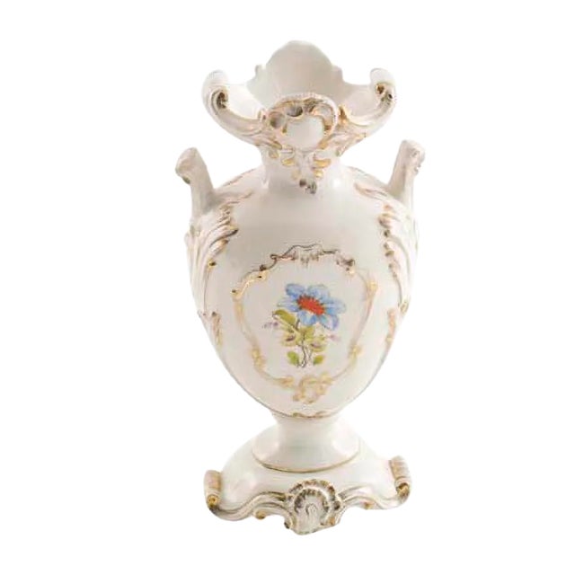 Gilded Amphora with Floral Designs & Multicolored Reliefs from BottegaNove, 1920s For Sale