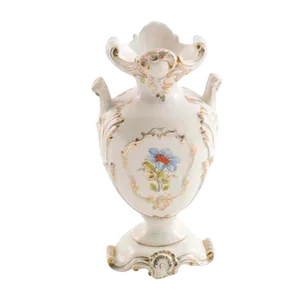 Gilded Amphora with Floral Designs & Multicolored Reliefs from BottegaNove, 1920s