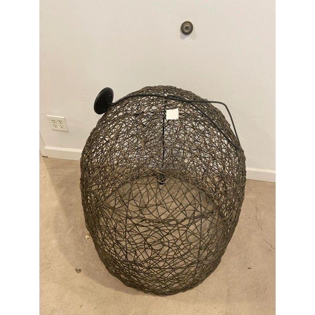 Vintage ceiling pendants with natural vine shade. Great statement light fixture. Smaller size is available on our shop!...