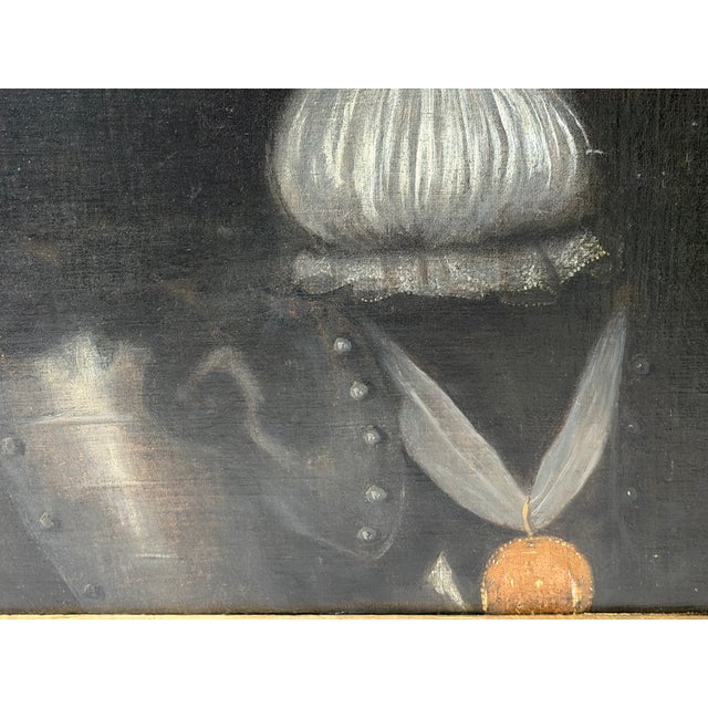 Oil Portrait of King Charles II in Armour With the Order of the Garter English School, Circa 1850, After Sir Peter Lely (1618–1680) For Sale - Image 9 of 18