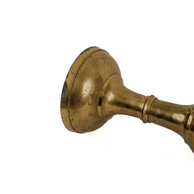 Metal 24" Vintage Mid-Century Modern Brass Vase For Sale - Image 7 of 7