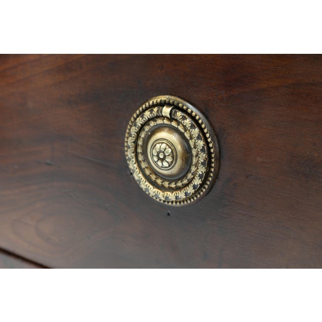 Brown Antique Mahogany Commode, 1850 For Sale - Image 8 of 10