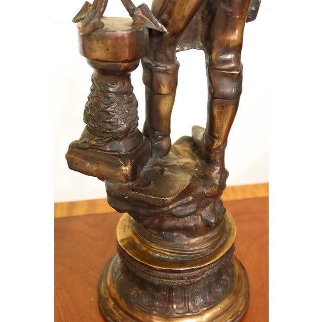 1980s Bronze Sailor or Fisherman Statue or Sculpture For Sale In Philadelphia - Image 6 of 9