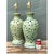 Vintage Cutout Green Ceramic Table Lamps - Pair For Sale - Image 10 of 12