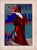 Louis rhead (1857-1926) la femme au paon (woman with peacock) original lithograph from the glorious portfolio "l'estampe...