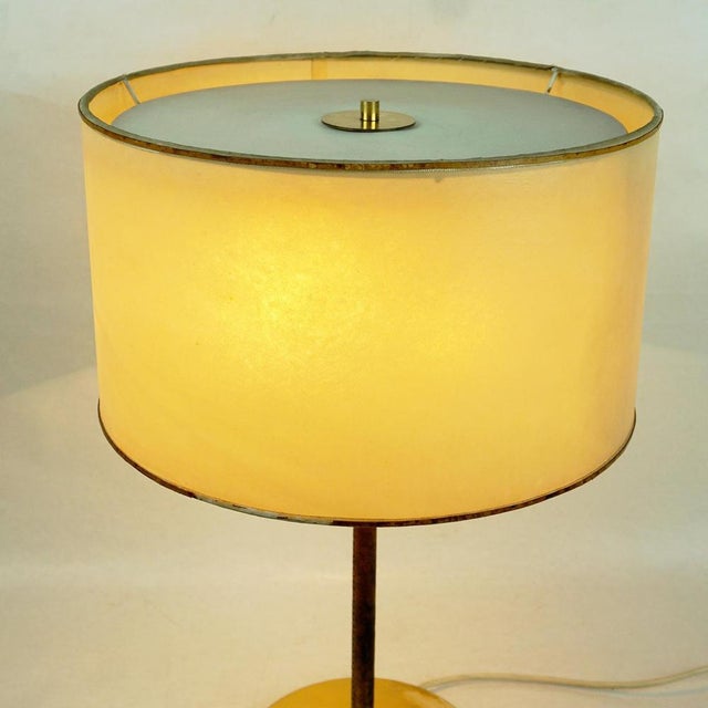 Mid-Century Model 1268 Table Lamp in Brass and Leather by J. T. Kalmar, Austrian For Sale - Image 10 of 18