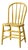 Antique Yellow Painted Windsor Spindle Back Chair For Sale