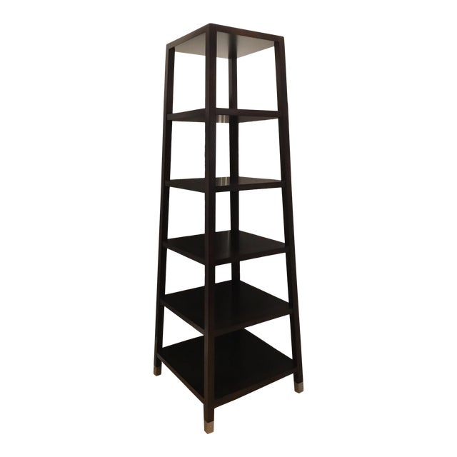Modern Baker Dark Walnut Finished Etagere Chairish