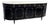 Louis XVI Style Ebonized Enfilade Buffet With Carrara Marble Top Bronze Mounts For Sale