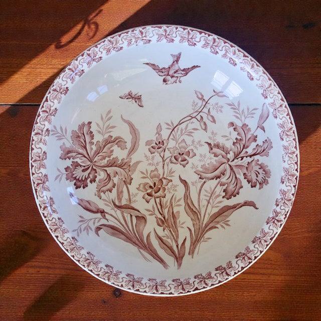 Antique French Bowl by St Amand, 1885 For Sale - Image 3 of 9