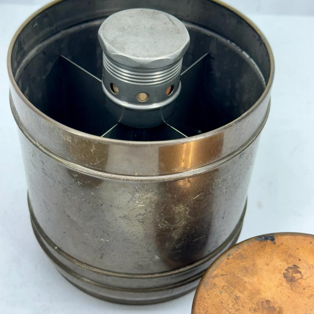 Set of 2 1930's Tin Lined Copper Humidors For Sale - Image 9 of 10