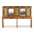 1940s Large Wooden Dressing Table with 2 Mirrors & 3 Glazed Cupboards, 1940s For Sale - Image 5 of 5