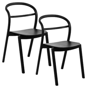 Set of Kastu Black Chairs by Made by Choice