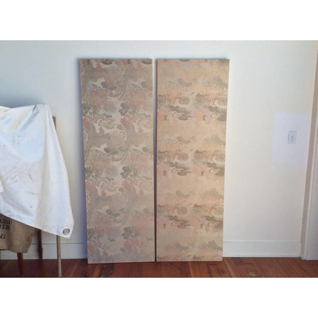 Textile Antique Japanese Textile Panels - A Pair For Sale - Image 7 of 7