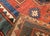 Contemporary Antique Fachralo Kazak Prayer Rug, Handwoven Wool, Persimmon & Green, 4' x 6' For Sale - Image 3 of 18