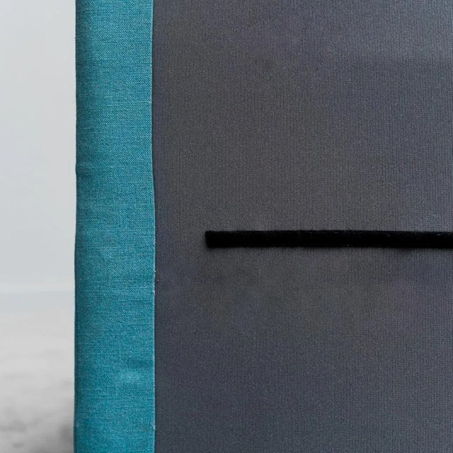 2-Seater Sofa in Blue Fabric, 1970s For Sale - Image 12 of 13