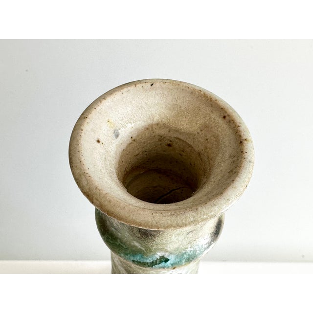 Studio Ceramic Candlestick with Organic Glaze, Denmark, 1970s For Sale - Image 11 of 15