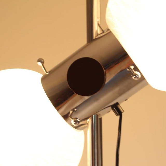 Metal Adjustable Floor Lamp in Steel and Glass from Zonca, 1970s For Sale - Image 7 of 8