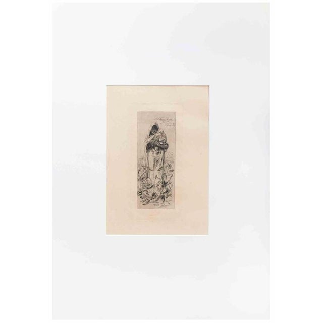 Hand signed in red. Signed, titlled and numbered in plate. Passepartout included. This piece is attributed to the...