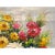 Art Deco Impasto Oil Paint Canvas Art Blossom Flowers Vase Scroll Painting For Sale - Image 3 of 6