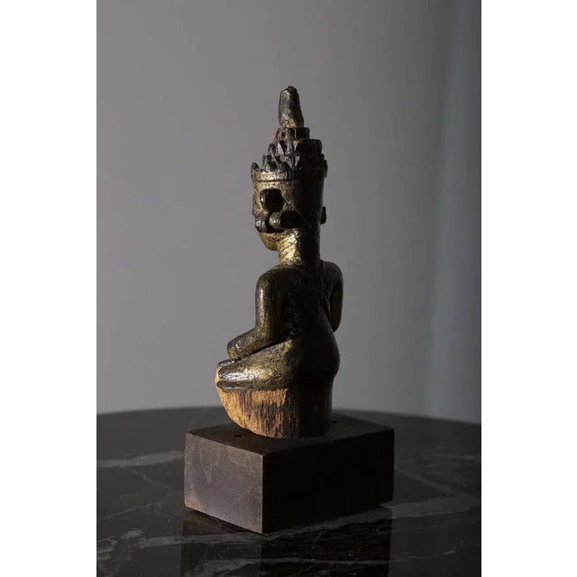 Early 19th Century South East Asian Artist, Buddha, 19th Century, Lacquered Wood For Sale - Image 5 of 7