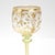 1900 Set of 6 Gilt German or Bohemian Art Nouveau Clear & Green Glass Wine Goblets For Sale - Image 14 of 18